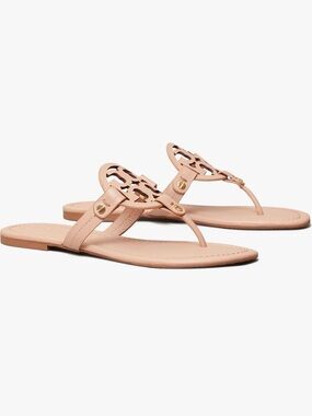 NEW! Tory Burch Miller Thong Sandals — Light Sand
